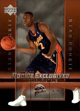 2003-04 Upper Deck Rookie Exclusives #8 Mickael Pietrus RC Card. rookie card picture