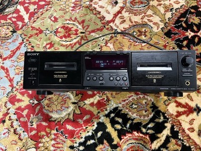 Sony TC-WE475 Dual Cassette Deck Tape Recorder , SERVICED W/ New Belts