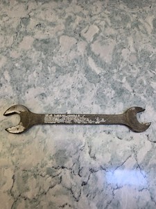 Vintage Plvmb Plomb pebble finish open ended wrench 3/4 11/16 #3035