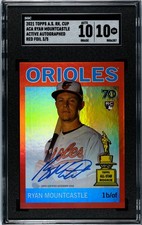 2021 Topps All-Star Rookie Cup Ryan Mountcastle RED FOIL /5 SGC 10 w/10 AUTO RC