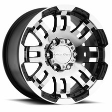 Llanta 17" Vision 375 Warrior negro brillante cara mecanizada 17x8,5 5x135 18 mm
