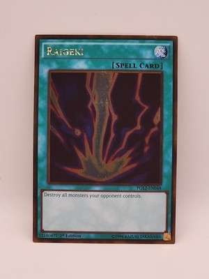 Yugioh! LP Raigeki - PGL2-EN048 - Gold Rare - 1st Edition Near Mint English