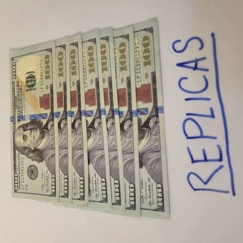 Artist Made AGED $100 REPLICAS * 400/ NOVELTY PURPOSES ONLY  - product listing photo