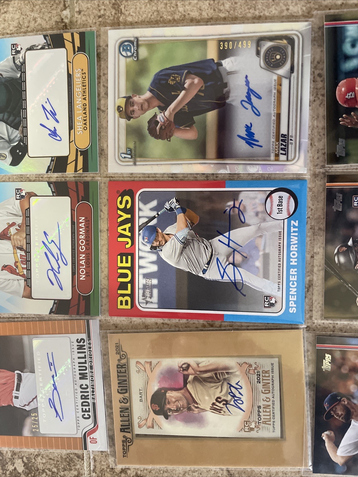 Topps Baseball Random Auto/Numbered/Patch Lot Of 12 Cards view 3