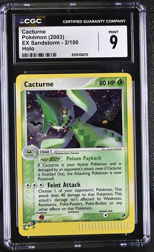 Cacturne graded CGC 9 for sale on eBay