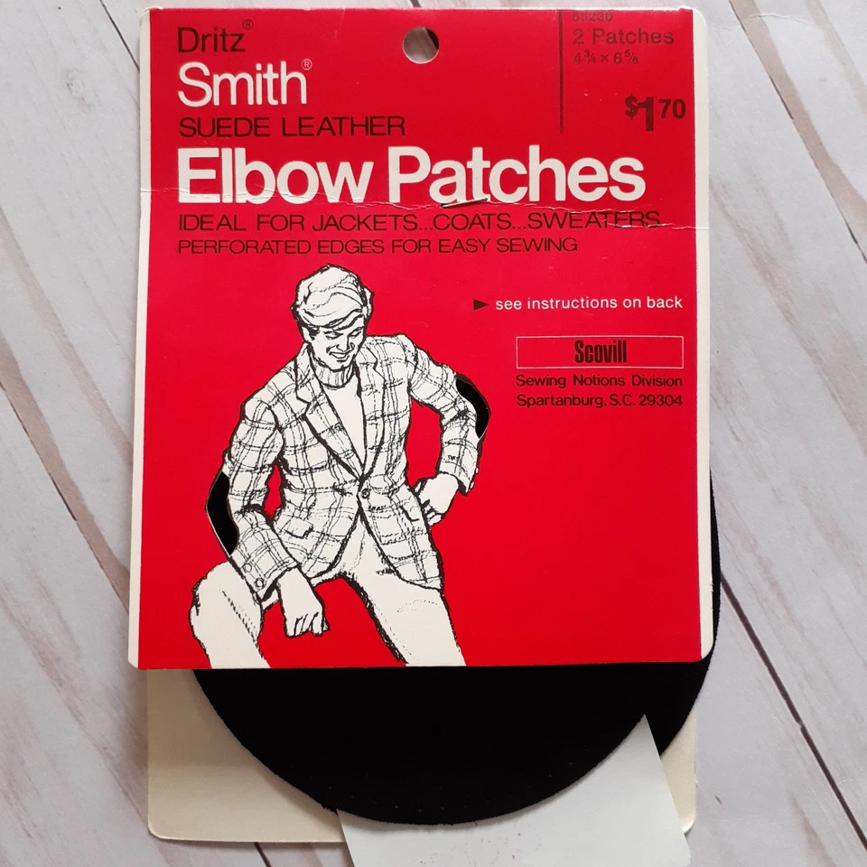 Dritz Smith Suede Elbow Patches & Scovill Clinton Leather Patches / Scraps - Image 3 of 4