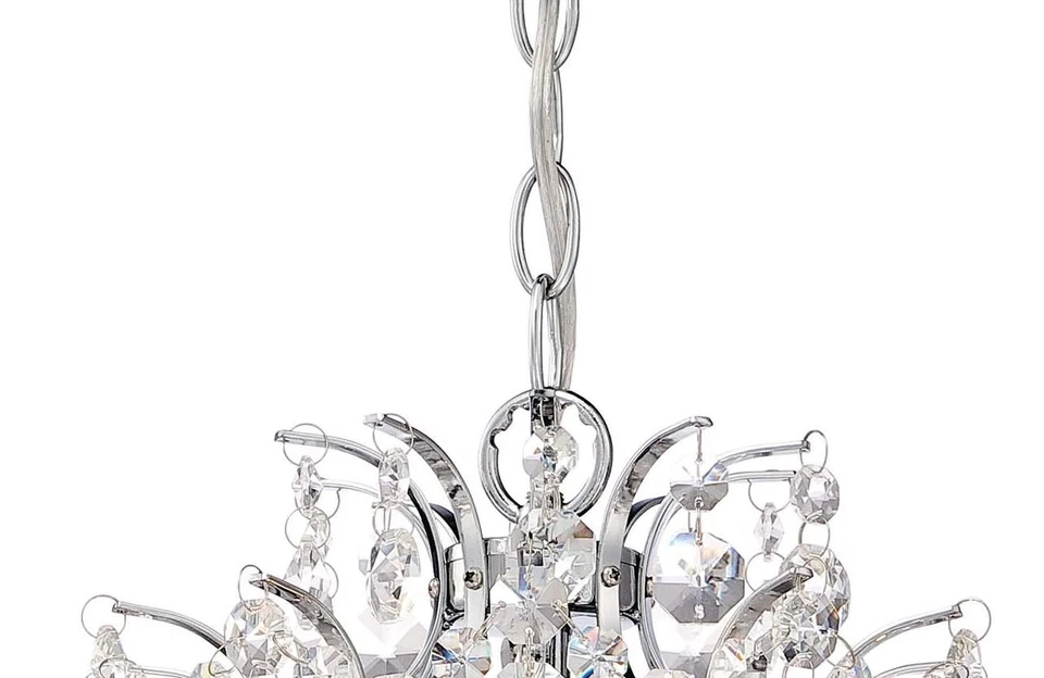 Minka Lavery 3150-77 Isabella's Crown 14"W 3 Light Crystal - Chrome - Image 2 of 4