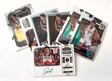 Josh Minott 7 card rookie lot: autograph, prizm parallel, winter gold, Nets