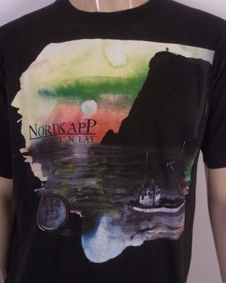 vintage 90s single stitch RARE Nordkapp T-Shirt Finland Norway Scandinavian XL