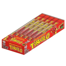 Tirolo Tamarind Straw (10 Count) - Tamarindo Mexican Candy Sticks - Tamarindo St