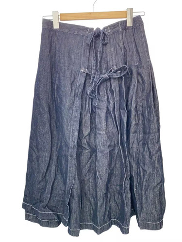 tricot COMME des GARCONS gonna avvolgente, gonna lunga, taglia M, cotone, IDG (plain), TG - Foto 1 di 6