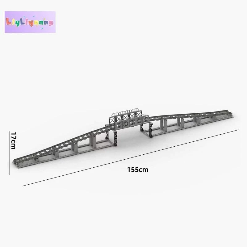 Track Straight Curved Crossing Rail for Lego Train Building Block DIY-40 Sets! - Image 3 of 4