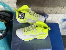 Rare Brand New Fila Women’s Size 8 Basketball Shoe Neon Yellow White! No Box