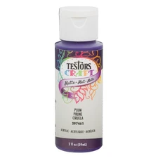Testor Corp. Testors 2oz Acrylic Craft Paint - Matte Plum TES297461 Plastics
