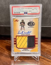2015 Leaf US Army All-American Bowl Sam Darnold Red RPA Auto 8/10 🥇1st Card