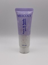 Meicoly Face  Body Party Glitter Sparkly Face Paint Clear White Gel - 50 ml