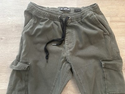 Ecko Unltd Cargo Jogger Pants Mens 32 Olive Green Slim Fit Streetwear Y2K