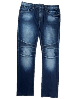 Buffalo David Bitton Jeans Men s 36x34 Evan-X Slim Stretch Moto Bikercore Denim