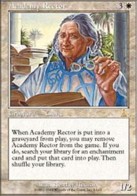 [1x] Academy Rector - Foil Played, English Urza's Destiny MTG Magic