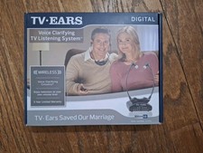 TV Ears 11741 5.0 In-Ear Digital Wireless System Black W/ Replacement Batteries