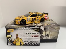 2016 Kyle Busch 18 Autographed M Ms Daytona Duel 2 Win 1/24 NASCAR Diecast RARE