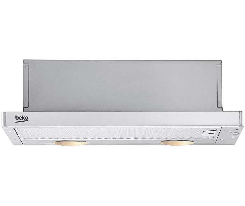 Hotte tiroir Beko en acier inoxydable durable avec double filtre metallique