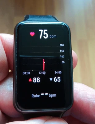Huawei WATCH FIT new 42mm Aluminiumgehäuse mit Silikonarmband - Graphite...