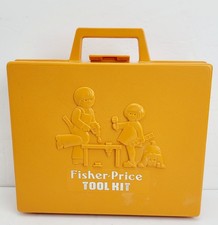 Vintage 1977 Fisher Price Tool Kit 924 Set Pretend Play Working Drill
