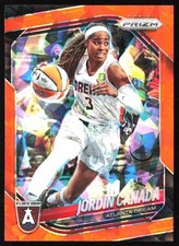 2025 Panini Prizm WNBA #120 Jordin Canada Orange Ice Prizms
