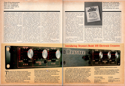 1988   BRYSTON Model 10B   2 Page Print Ad   Electronics Audio 80s GA.04