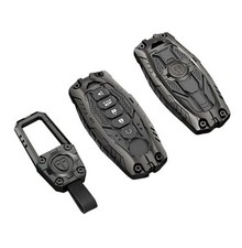 Mech Style Heavy Metal Key fob Cover, Compatible with Nissan Altima 5-Buttons