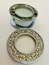 Bath & Body Works Tossed Pearls Rhinestone Scentportable Holder For Car Hanging