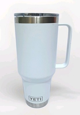 Yeti Rambler White Travel Tumbler Cup Mug Handle Sip Lid 42 oz