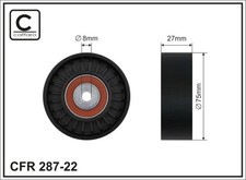 Spannrolle Keilrippenriemen CAFFARO 287-22 für 4F5 AUDI A6 C6 Kunststoff Avant