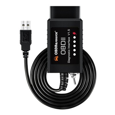 2026 Scan OBD2 Code Reader V1.5 USB Modified Adapter HS/MS CAN For Ford Series