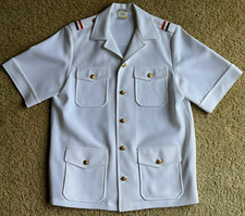 Vintage Dana Point California Uniform Shirt Womens 12 USA Eagle Buttons 4 Pocket
