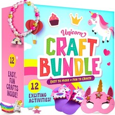 Unicorn Craft Kit for Girls - 12 Arts  Crafts Projects Birthday Gift