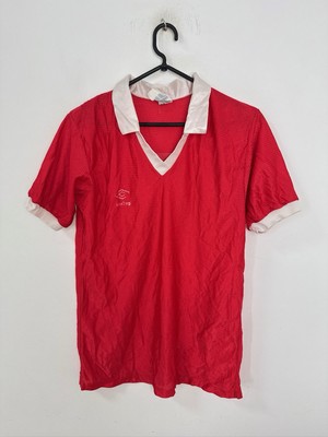 VINTAGE UMBRO TEMPLATE 1990'S FOOTBALL SHIRT #2 VINTAGE RED JERSEY SIZE S ADULT