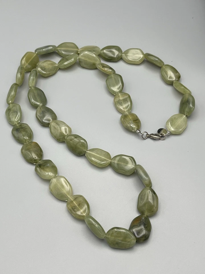 Chunky Green Iridescent Plastic Beaded Statement Necklace By Claire’s - Image 4 of 4