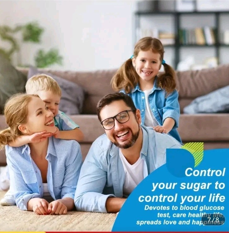 Belifu Blood Glucose Monitor Kit 50 Lancets 50 Strips Travel Case