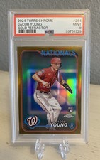 2024 Topps Chrome JACOB YOUNG GOLD ROOKIE SSP /50 PSA 9 SSP! TRUE GOLD