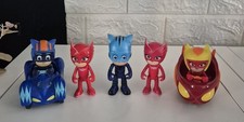 PJ Masks Plastic Toy Figures & Car  Bundle X5