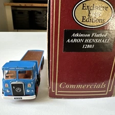 EFE 12803 Atkinson Flatbed Truck -Aaron Henshall  1/76 Diecast Model.