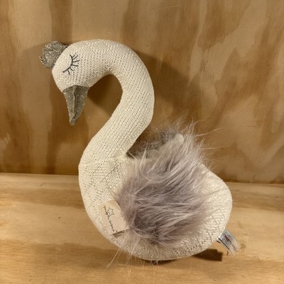 Mom Ami Plush Swan With Tag Toy Lovey Knit Rare Goose Mother Princess Crown
