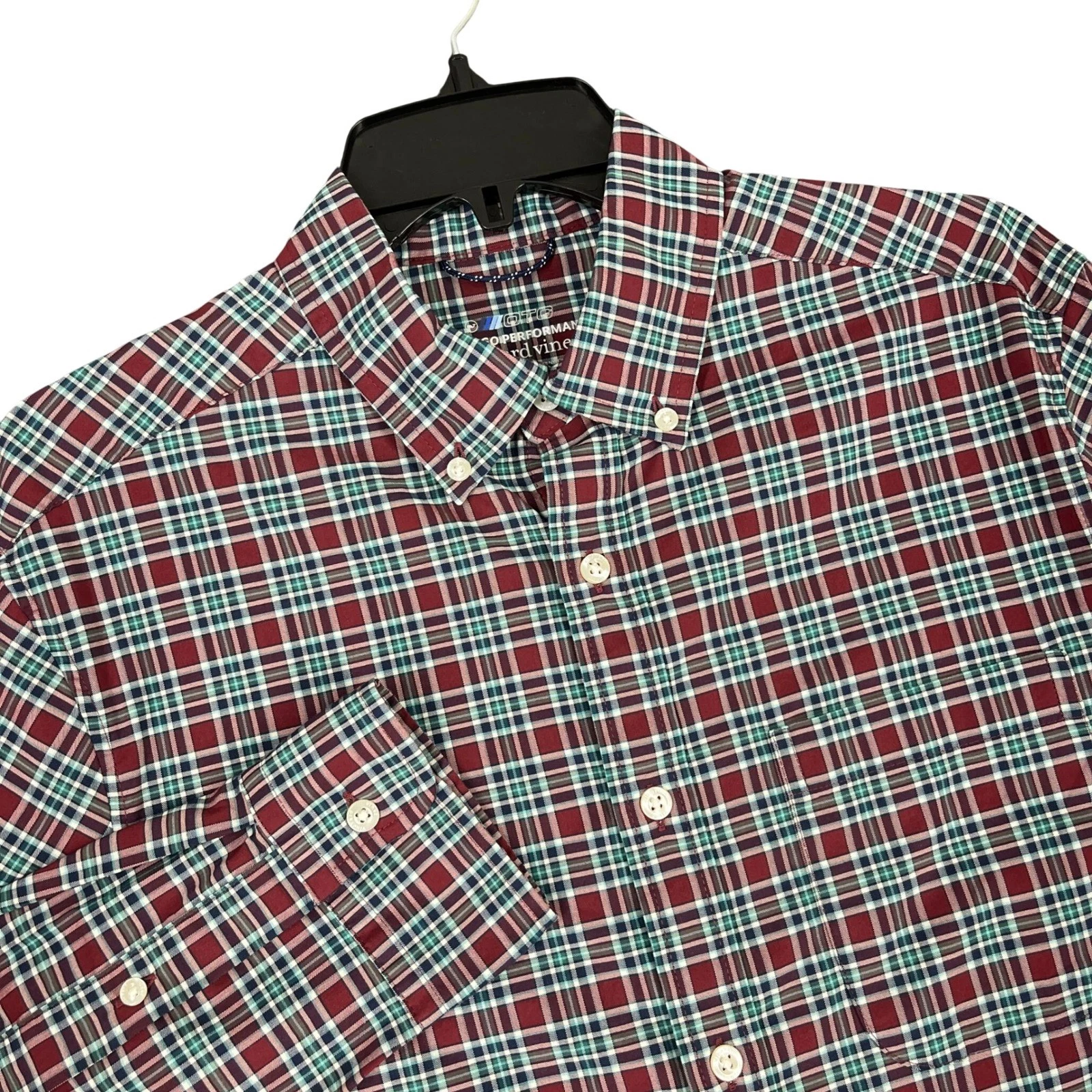 Vineyard Vines Button Down Mens S Preppy Coastal Performance Plaid Shirt