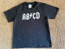 NWOT-AC/DC Youth AB/CD Size Small 7/8 T-Shirt Black White