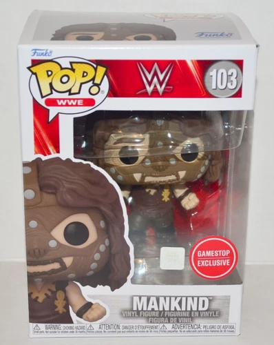Funko POP! WWE WWF Mankind Mick Foley 103 Vinyl Figure GameStop Exclusive NM🔥