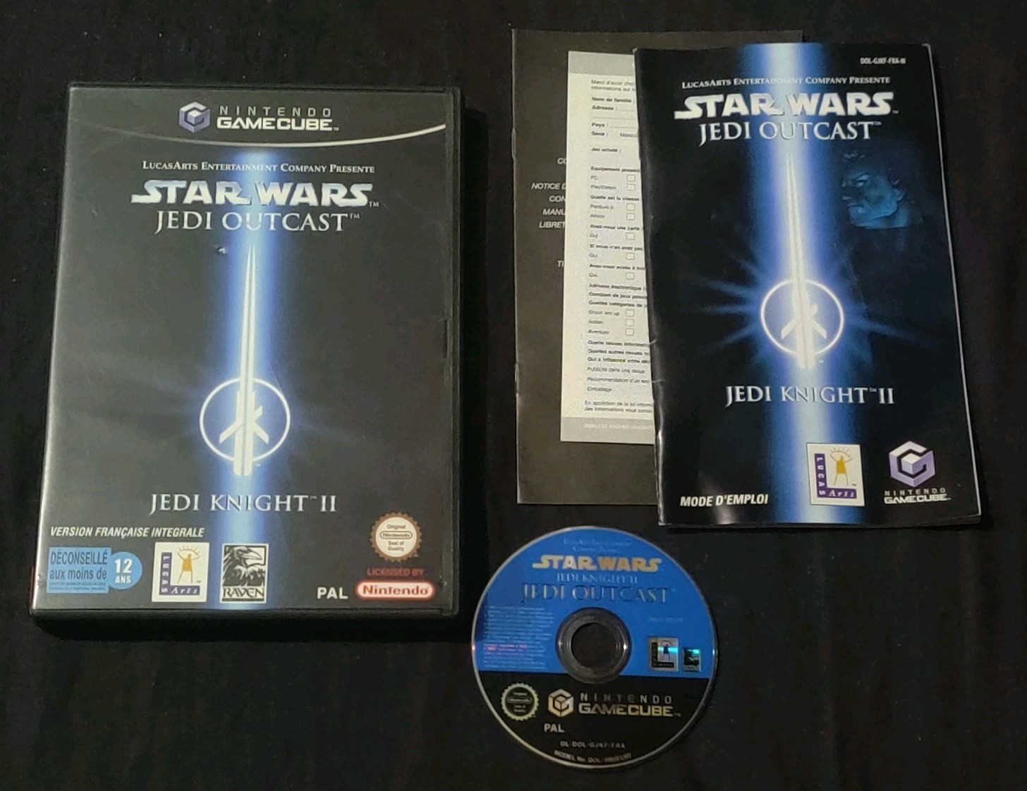 Jeu Star Wars Jedi Outcast Jedi Knight II - Nintendo GameCube Game Cube Complet