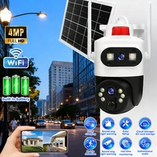 Solar Security Cameras Wireless WiFi Outdoor Home Night Vision Surveillance LOT