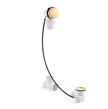 Kohler K-7214-2MB Clearflo Cable bath drain, Brushed Moderne Brass
